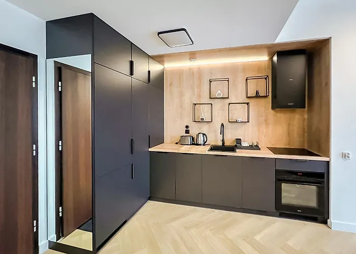 Апартаменты Ans Hanza Tower No 632 - Swimming Pool, Sauna, Jacuzzi, Viewing Terrace Щецин